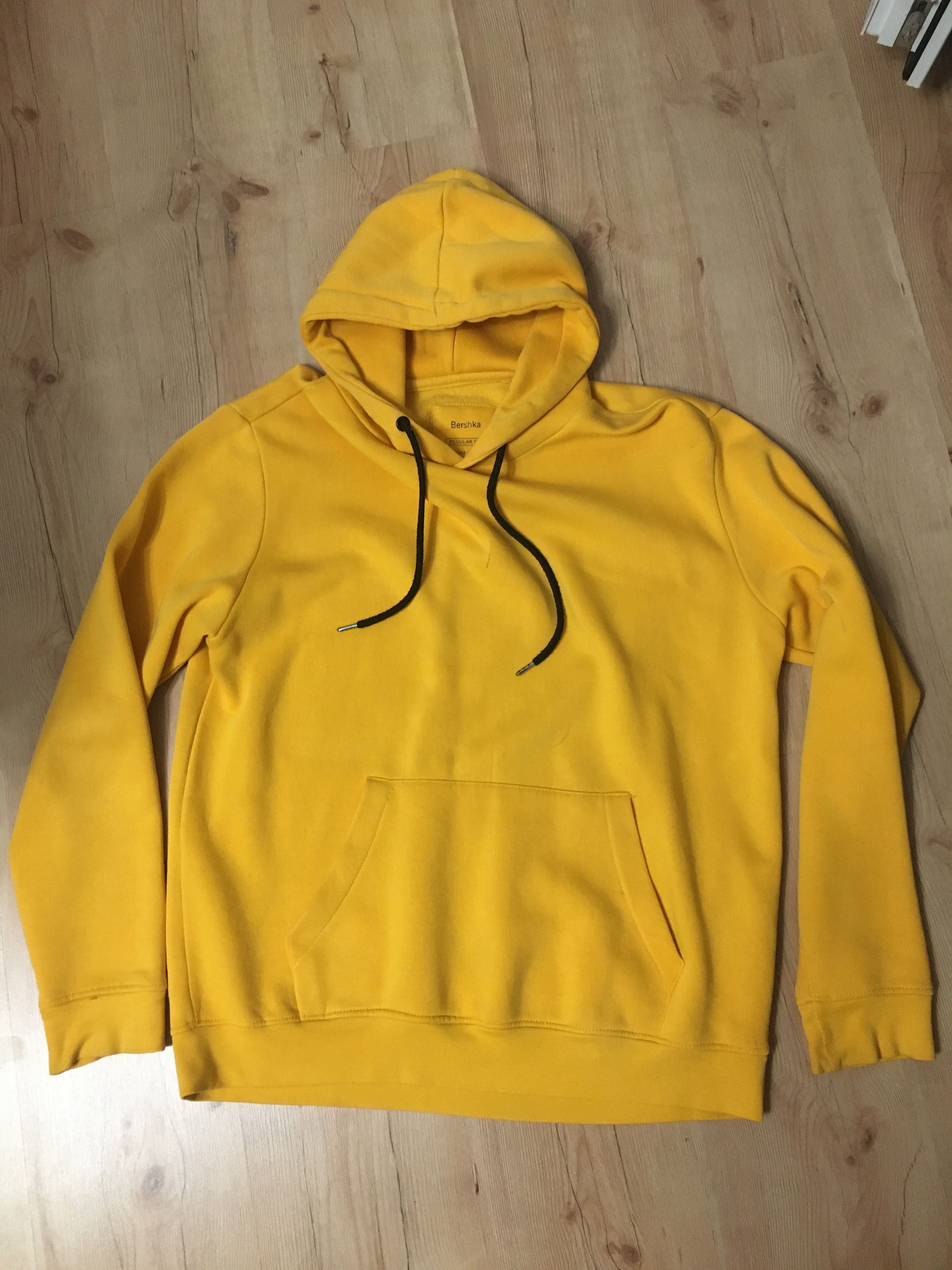 Bluza Żółta z kapturem