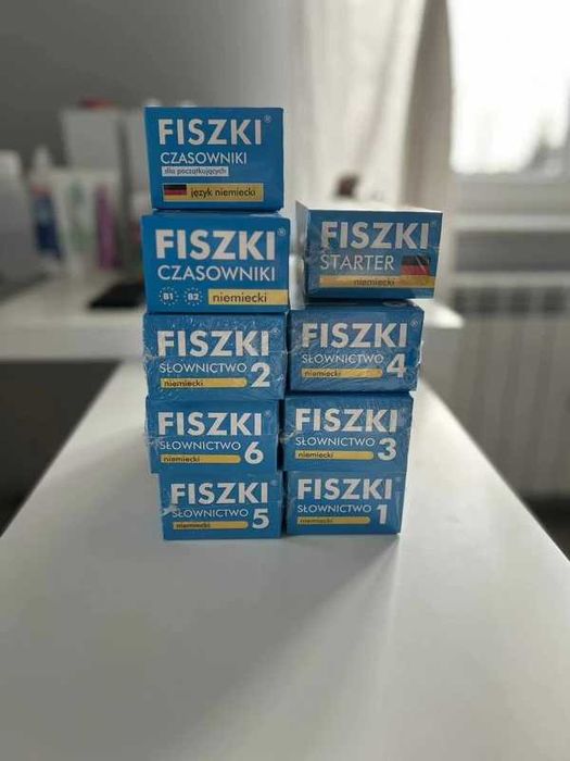 Fiszki niemiecki 1-6 zestaw komplet zafoliowane czasowniki starter