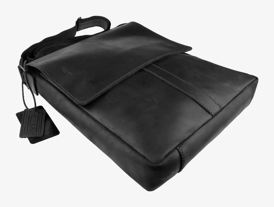 Мужская кожаная сумка через плечо А4, ручная работа, для документов