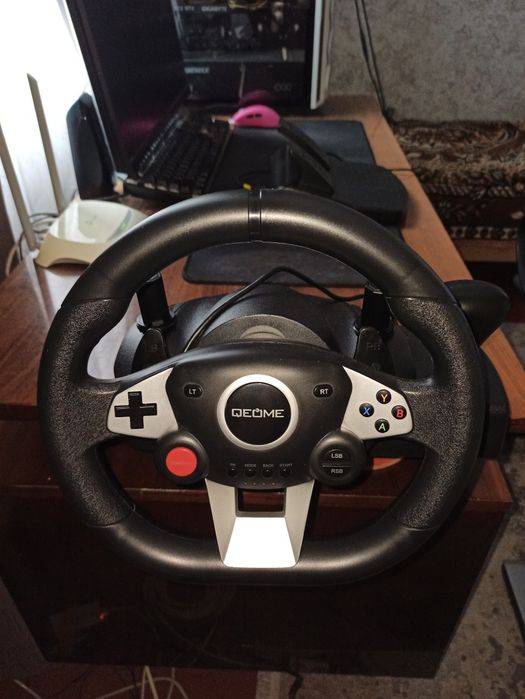 НОВЕ ігрове кермо з педалями та коробкою передач
