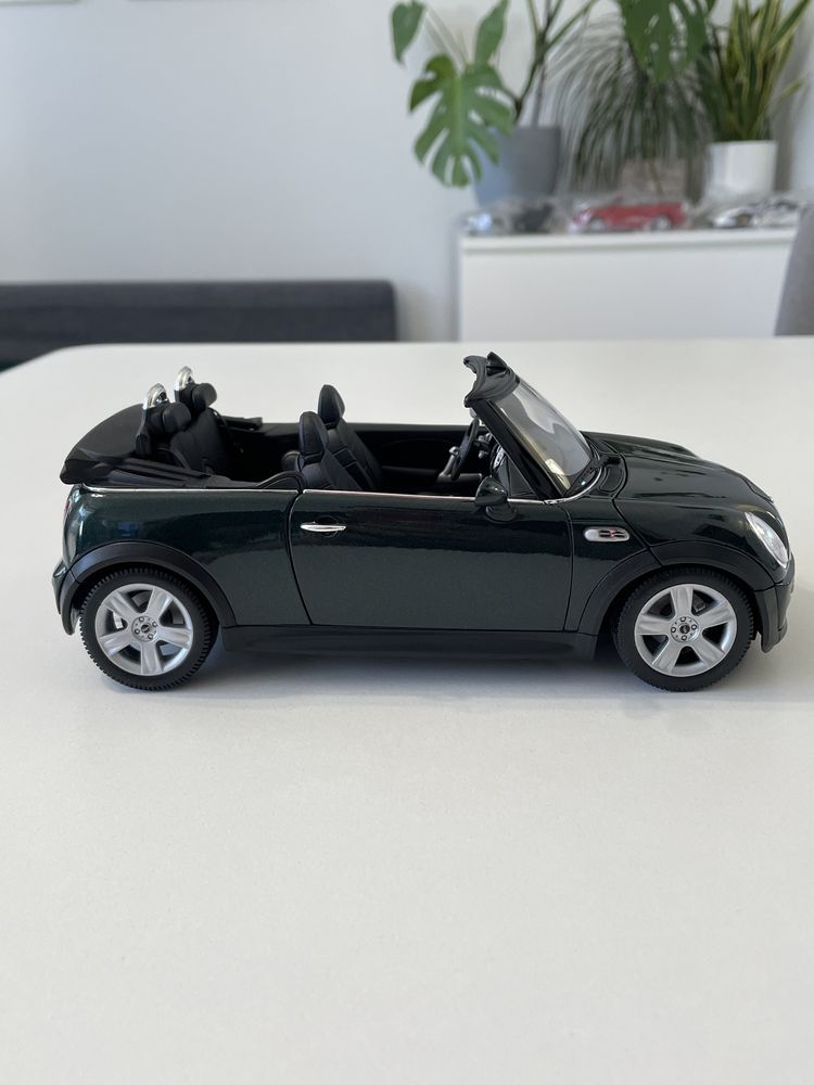 Model Mini Cooper S Cabrio 1/18 Welly zielony 1:18 odbiór Koszalin