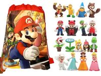 Figurki Super Mario Bros Luigi Bowser 48 sztuk +worek Mario