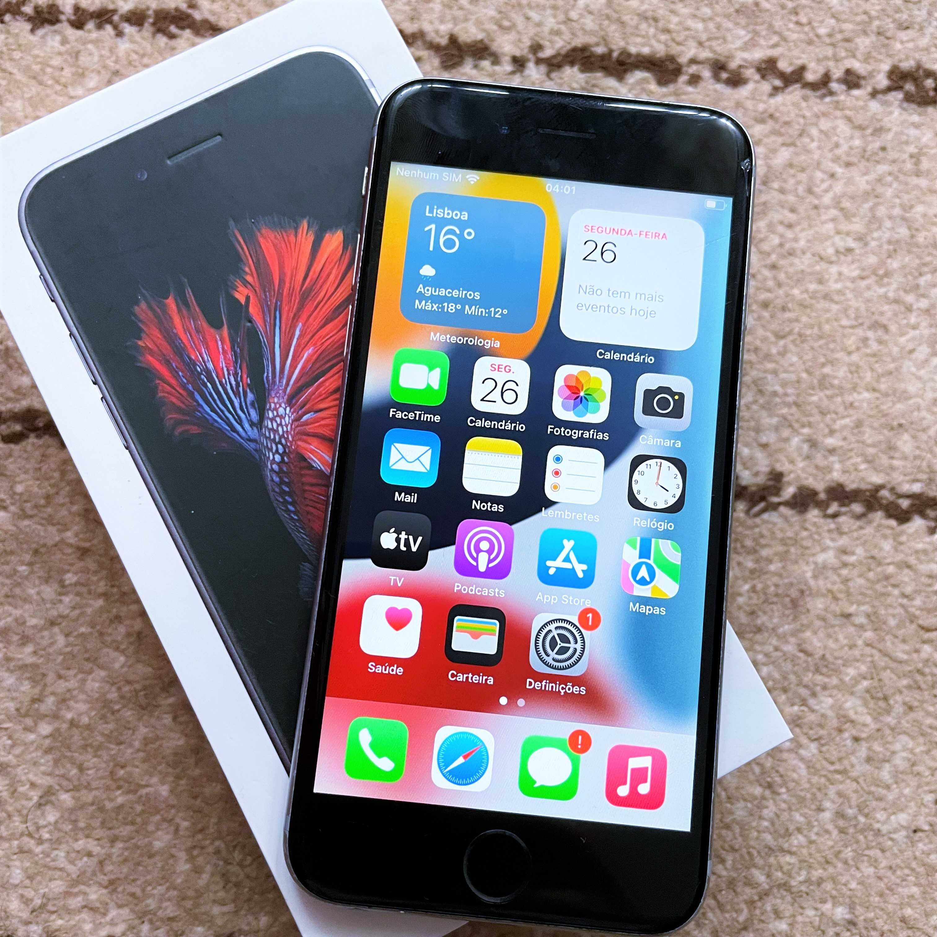 iPhone 6S Cinzento Sideral 16GB Desbloqueado - USADO