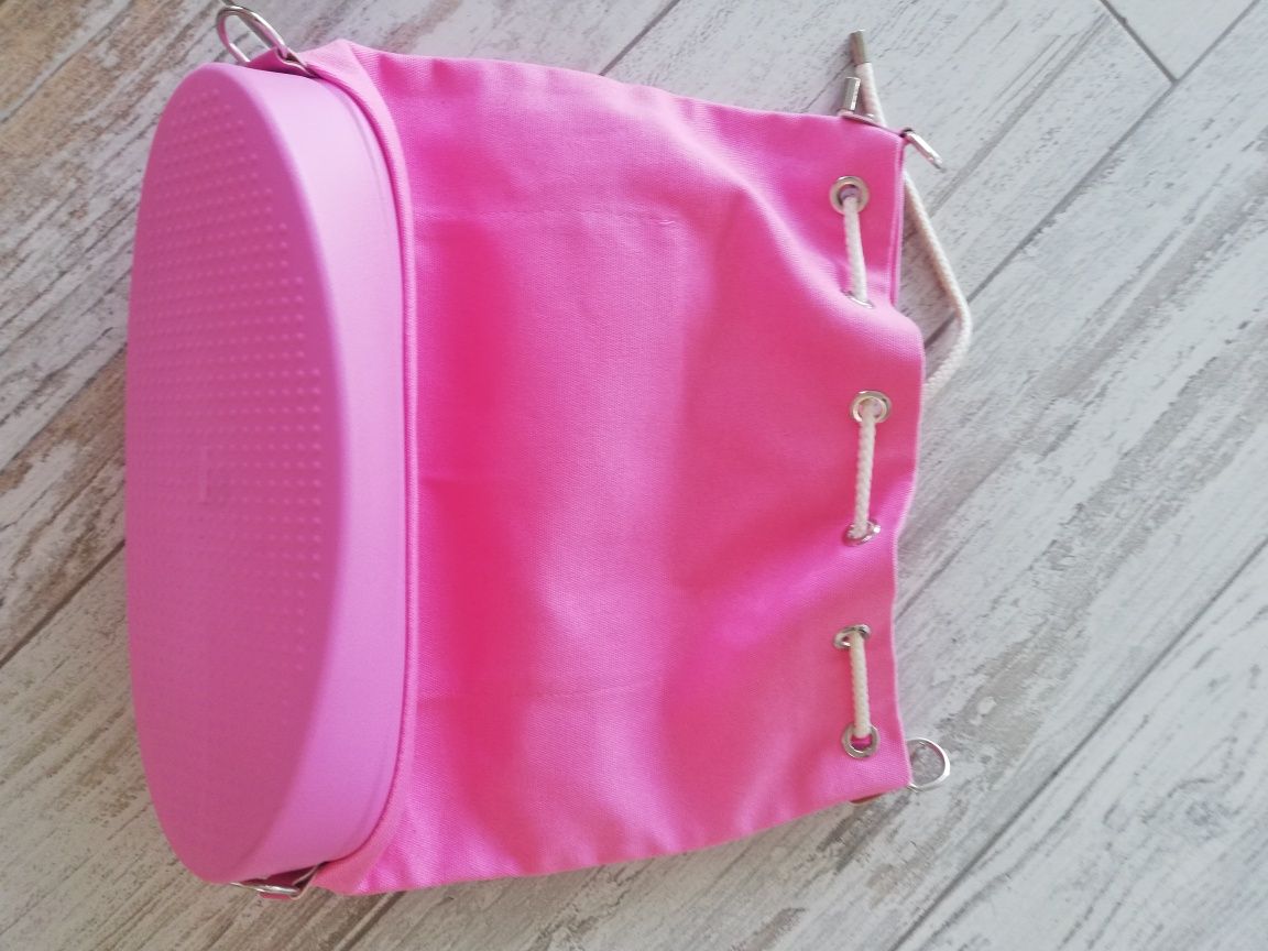Plecak O bag Obag różowy Tote Slogan Pink