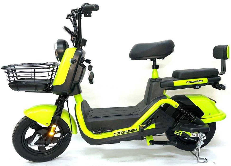 Електричний велосипед Crosser CR2 800W (графенові акб 60V/24Ah)Зелений