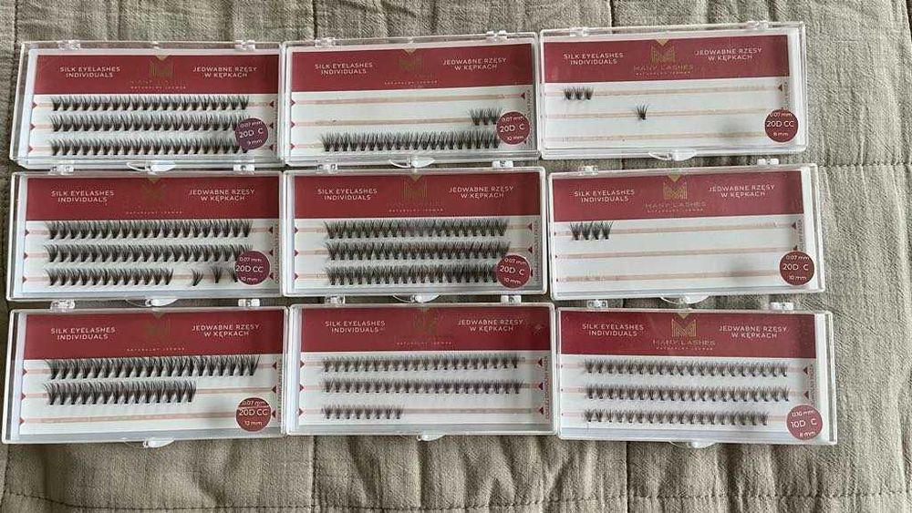 Rzęsy kępki zestaw