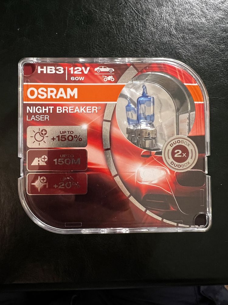 Żarówki samochodowe Osram HB3 12V Night Braker Laser 2 szt.