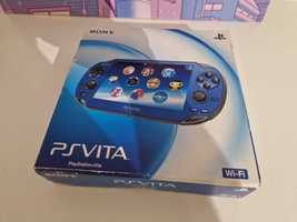 Playstation Vita konsola niebieska (Import Japonia)  z pudełkiem OLED