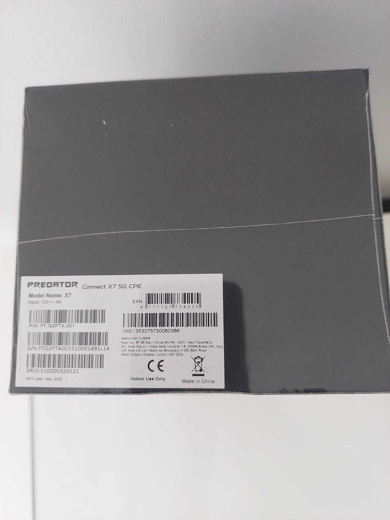Router Acer Predator Connect X7 5G CPE NOWY!