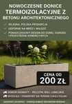 Donice termoizolacyjne z betonu architektonicznego