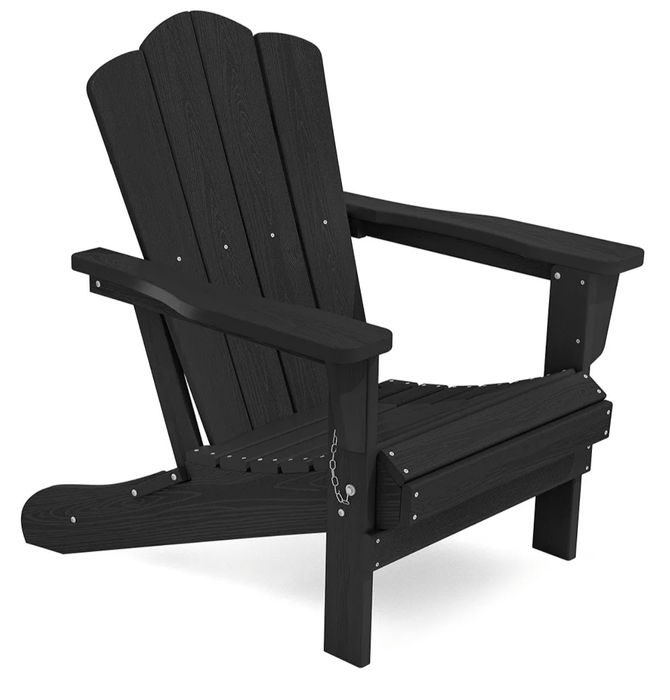 VEVOR Krzesło Adirondack Plastikowe Zestaw 2 szt Składane