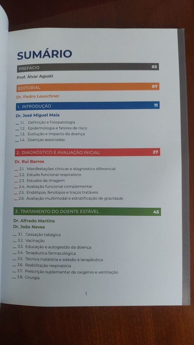 Livro sobre cuidados na DPOC
