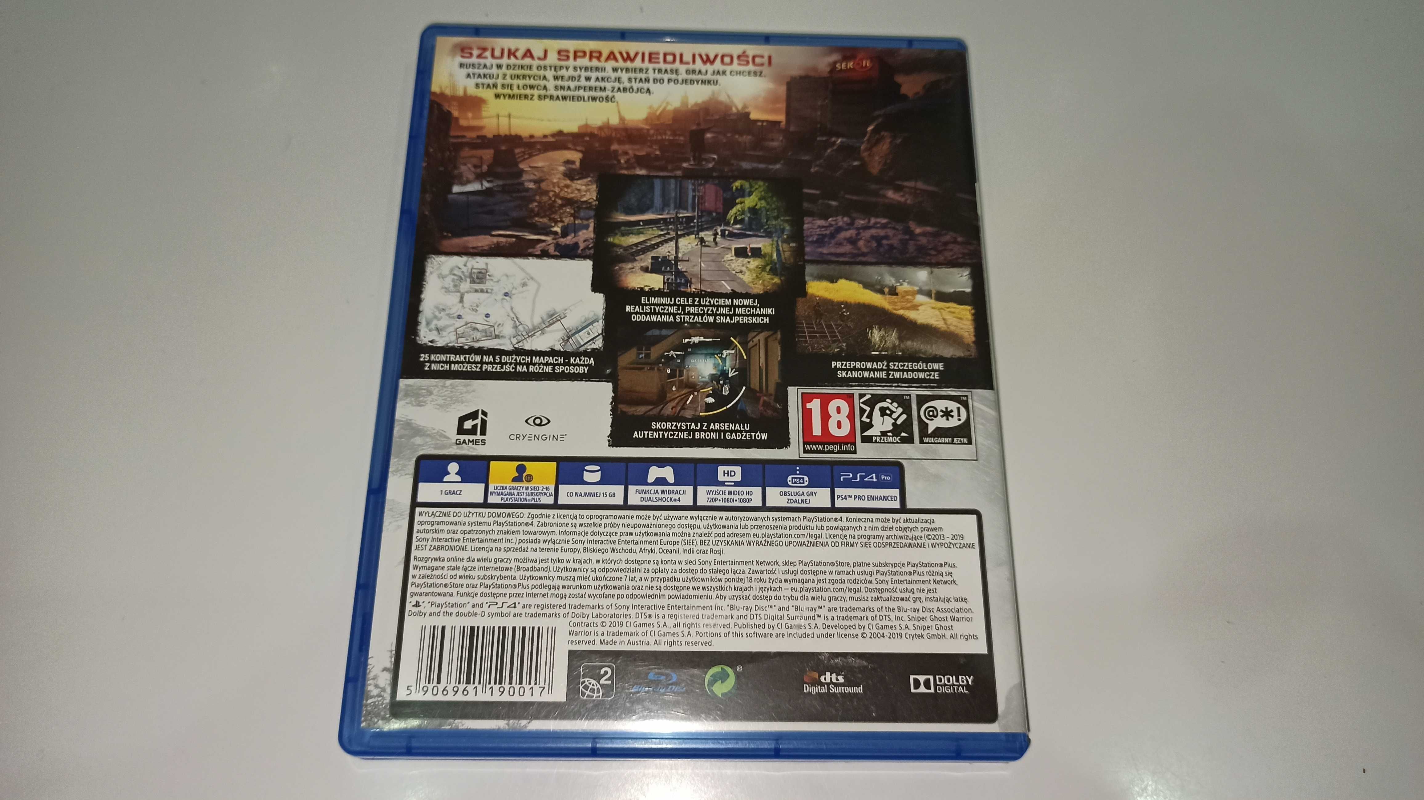 ps4 SNIPER GHOST WARRIOR CONTRACTS PL snajperska, polska dystrybucja 1