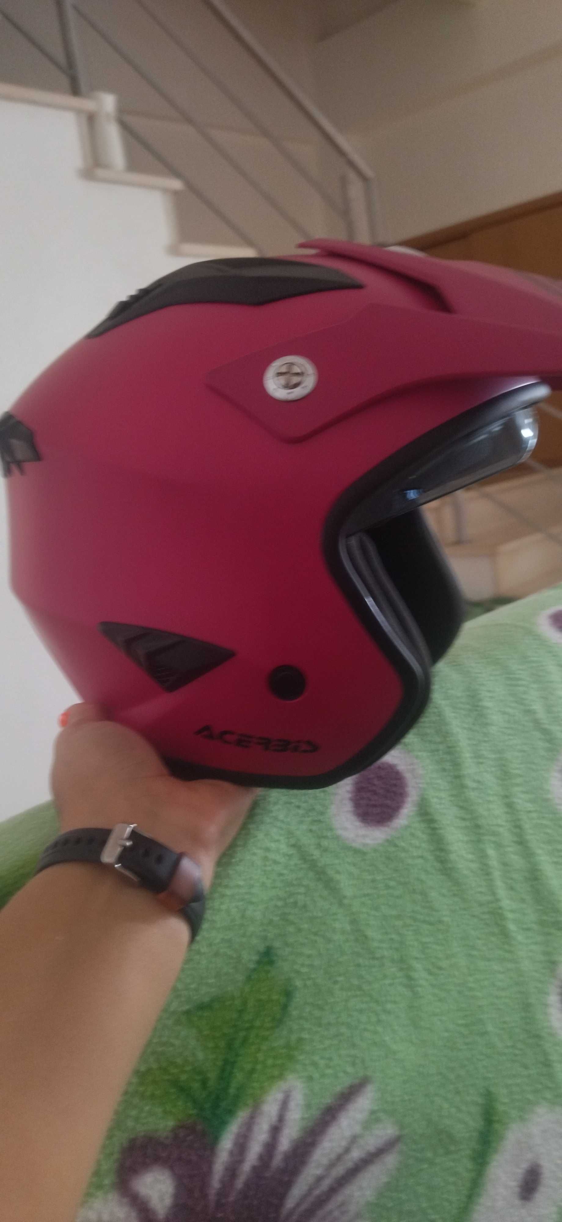 Capacete mota mulher