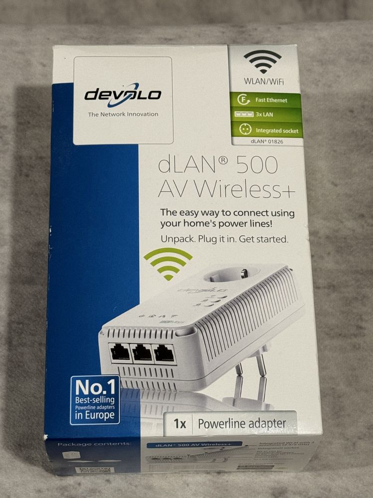 Duas Powerline Devolo 500 Wireless + duas 550 duo+