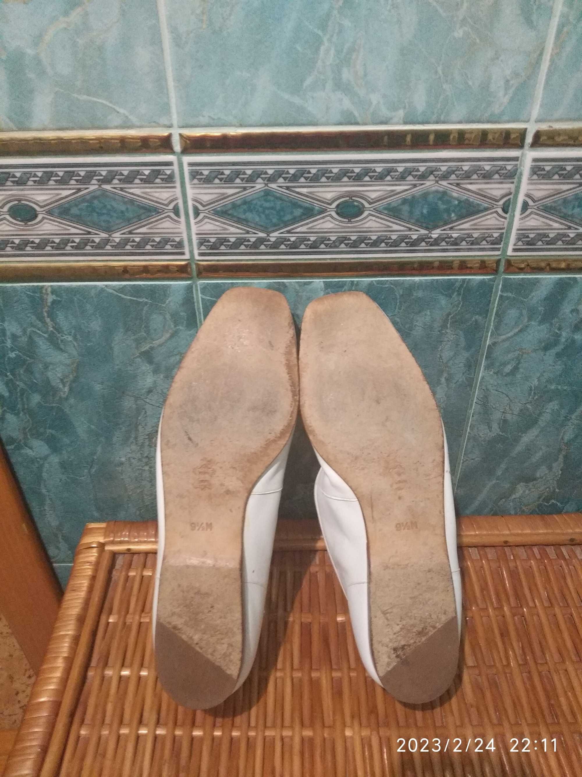 Туфли Энзо Ангелини р40-41 ( 25 ,5 см) Италия , кожа