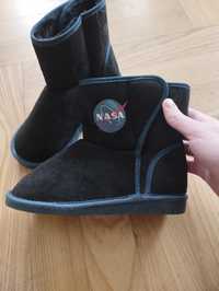 Buty  zimowe ocieplane NASA czarne r. 34