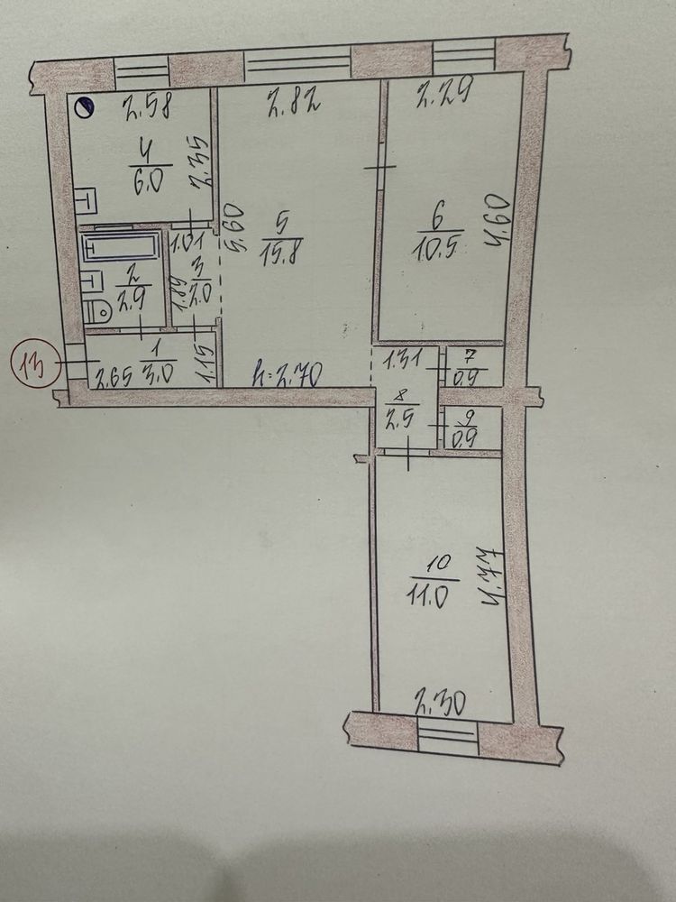 Продається 3-х кімнатна кварти