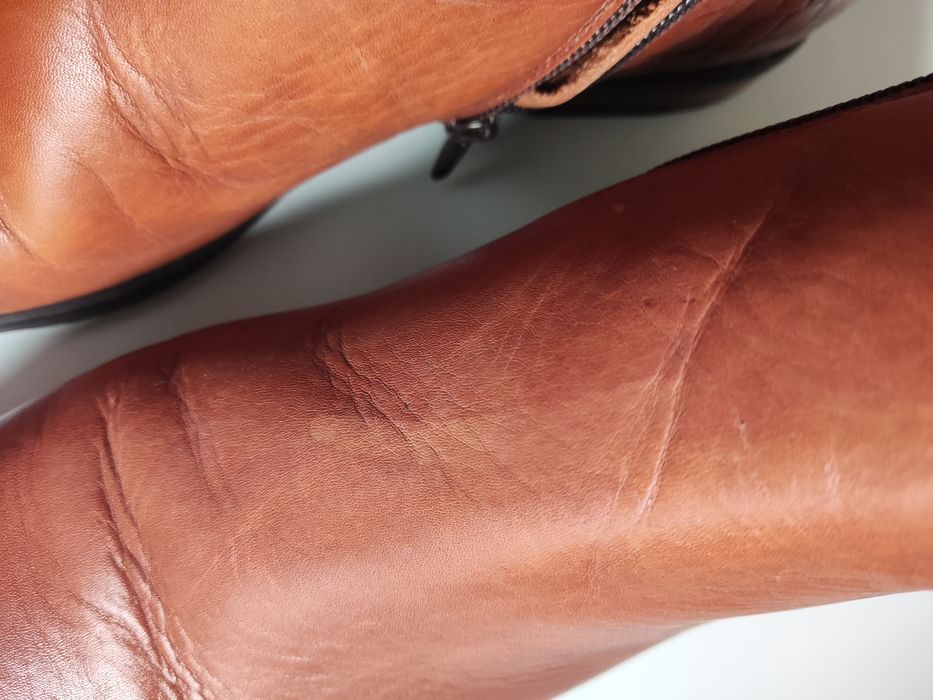 Skórzane trzewiki botki Lasocki brązowe