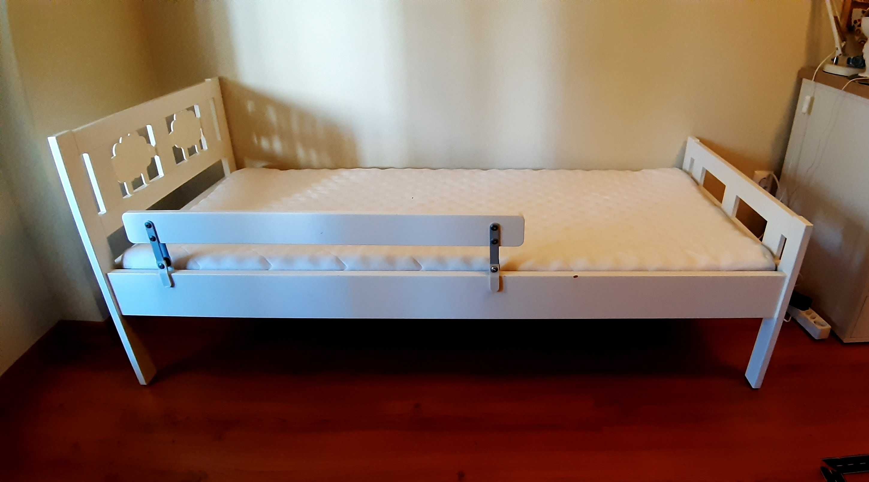 Cama de criança IKEA KRITTER + colchão UNDERLIG + estrado LÜROY