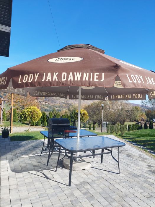 Parasol ogrodowy duży 4 m średnica, mocny