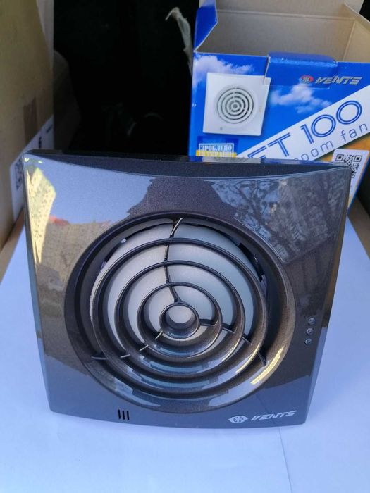 Вентилятор ВЕНТС Квайт 100 чорний сапфір