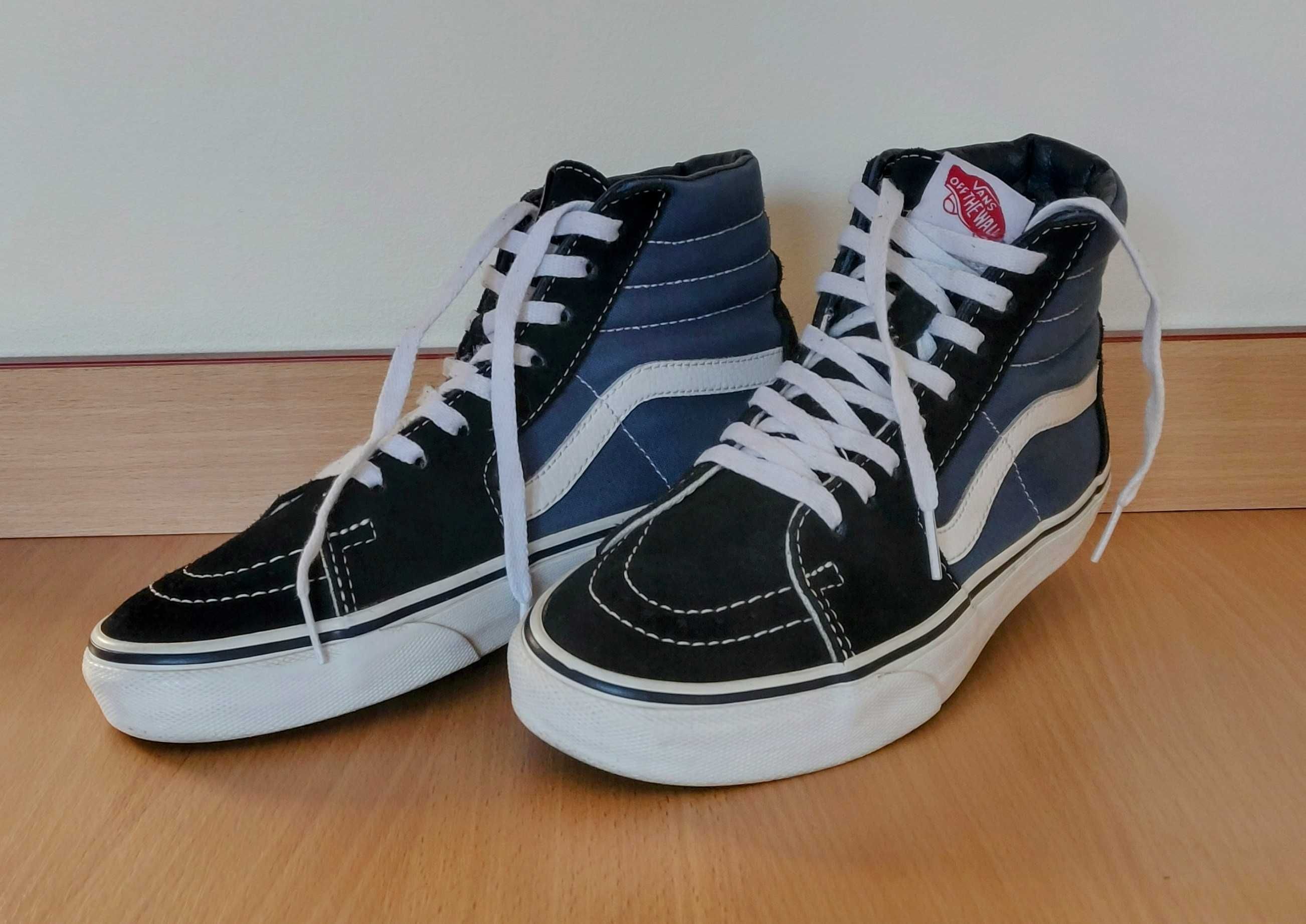Vansy Vans Sk8-Hi Navy + Extra Gratis - jak nowe 38,5