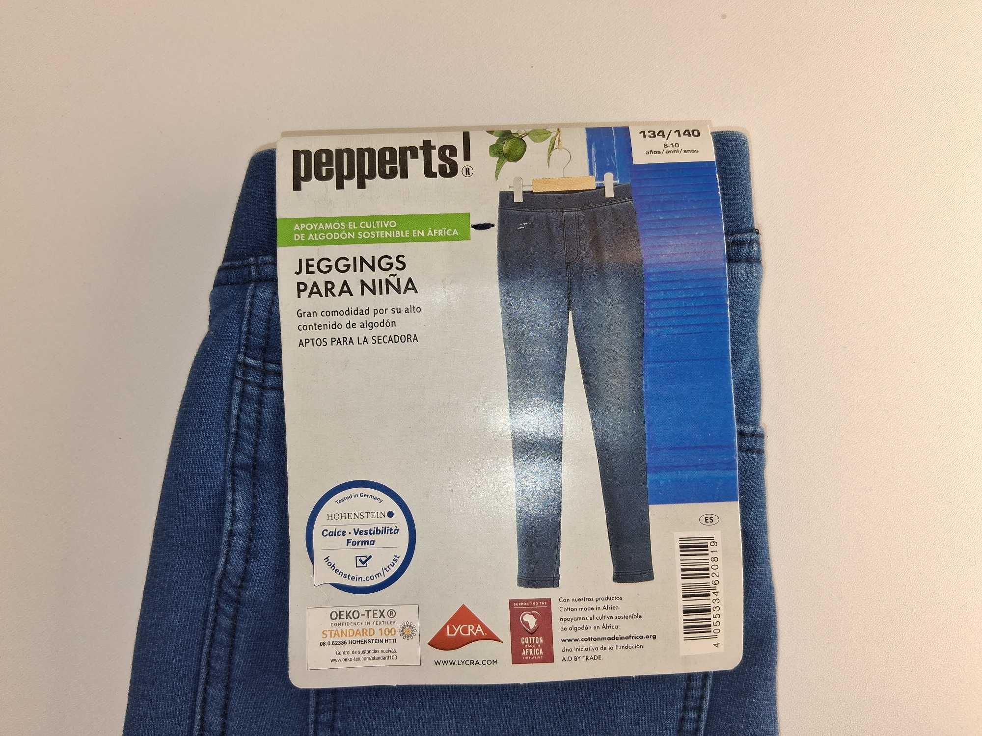 A286 Pepperts! Jeggings Dziewczęce Jeansowe Rozmiar 134/140