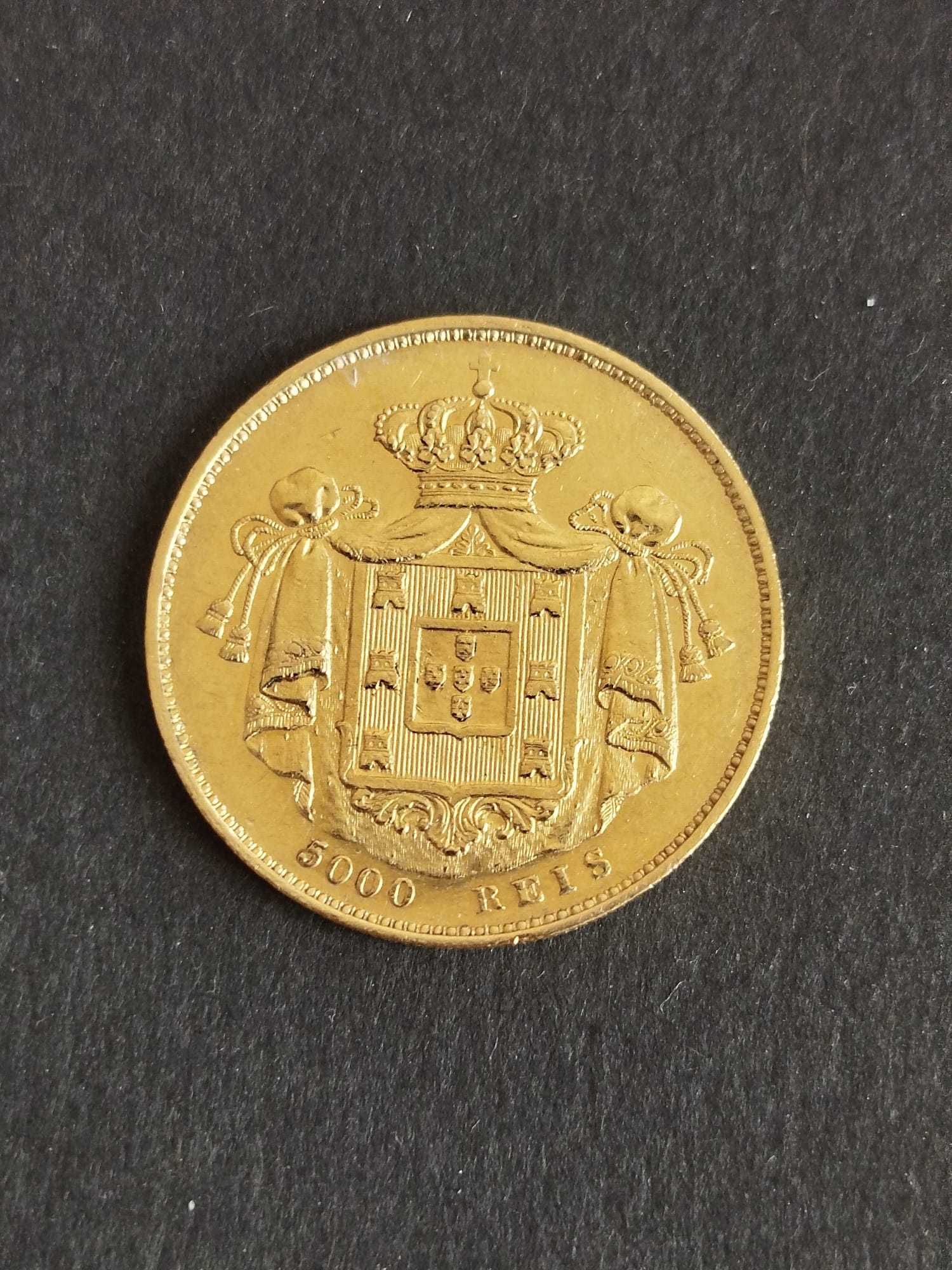1861 - D. Pedro V - 5000 Reis - Ouro