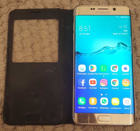 Телефон Samsung Galaxy S6 EDGE Plus SM-G928F, Gold.