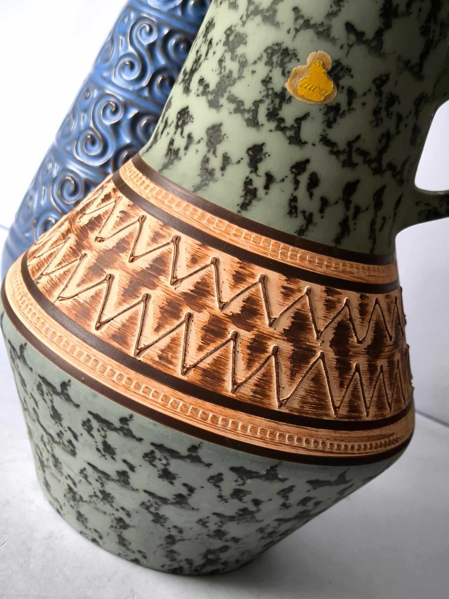 Stara ceramika niemiecka duży wazon Sawa 370/30 Design WGP