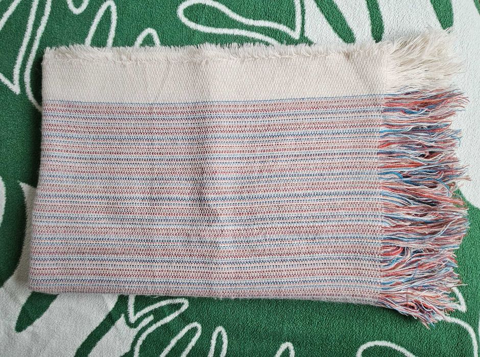 Szalik szal w kratkę paski 4 szt.