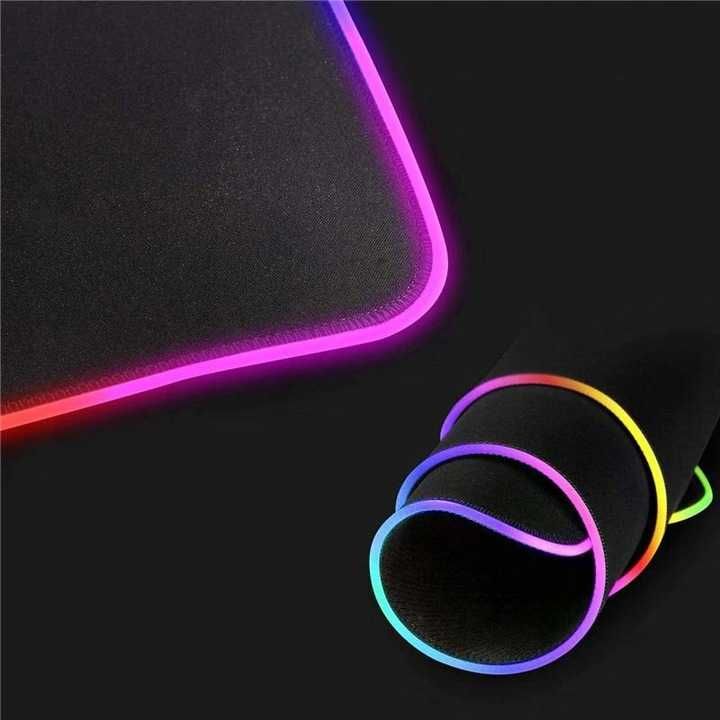 PODŚWIETLANA PODKŁADKA gamingowa pod mysz led xxl