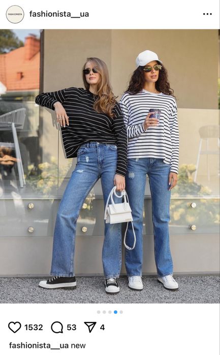 Жіночі прямі джинси fashionista