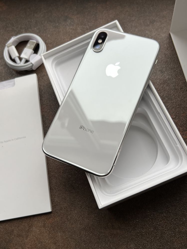 Iphone x 64 white 100%