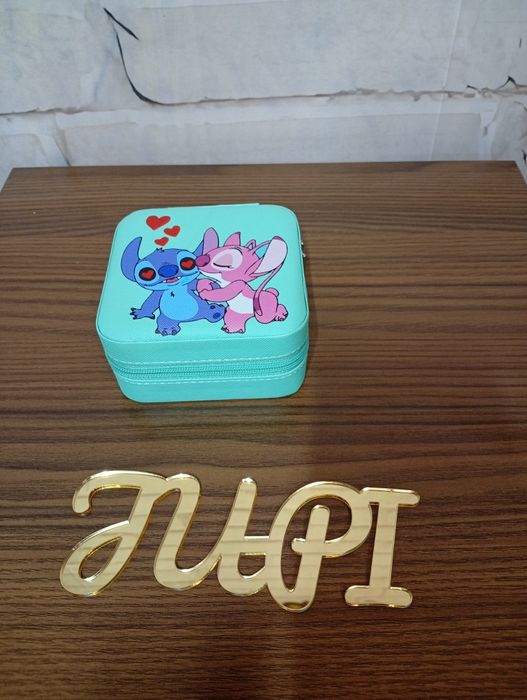 Pudełko na biżuterię mała szkatułka Stitch i Angel