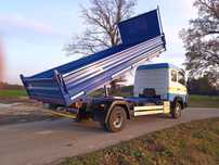 Mercedes-Benz 814  Wywrot 3 strony, 7-osób brygadowka, blokada mostu.