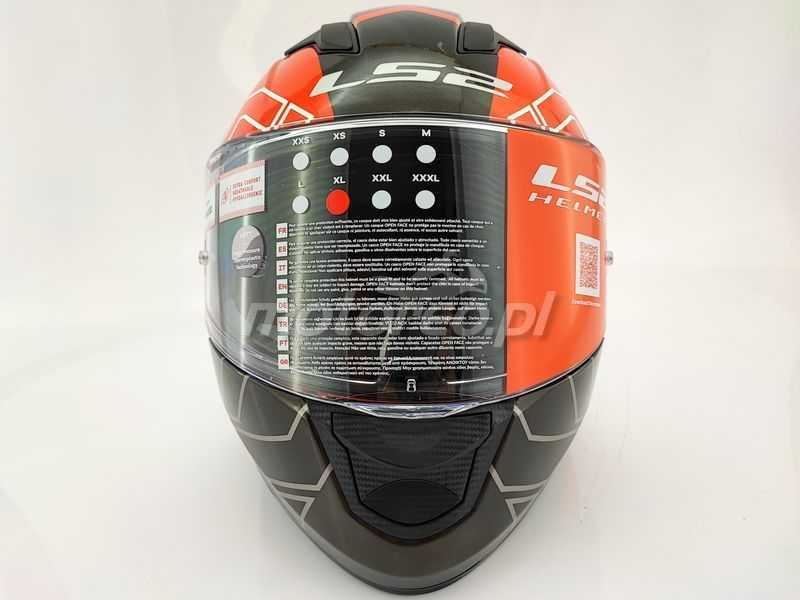 WYPRZEDAŻ Kask z Blendą LS2 FF320 Stream Evo KUB Red Black