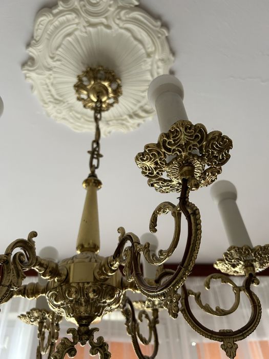 Lampa mosiężna wisząca