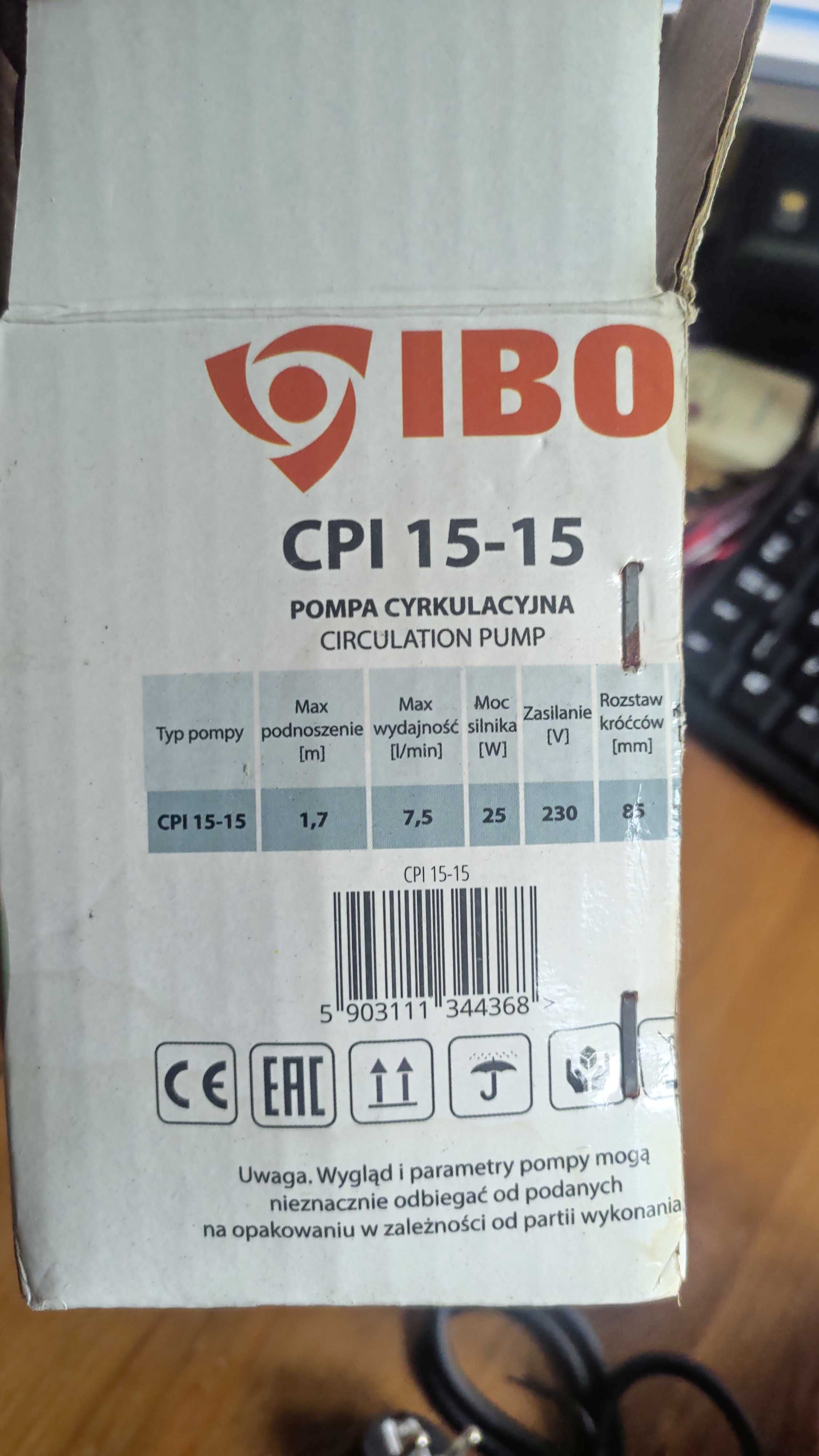 Pompa cyrkulacyjna C.W.U  IBO CPI 15-15