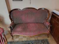 Sofa Ludwikowska z fotelami - XIX wiek, antyk