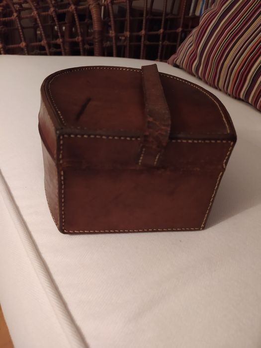 Mala em cabedal vintage original