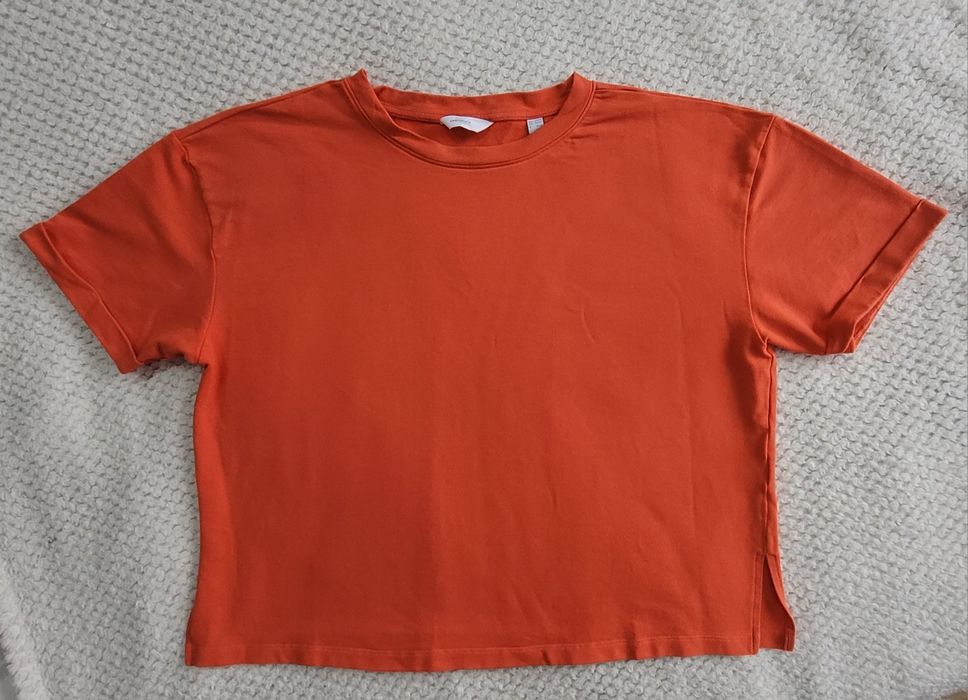 T-shirt pomarańczowy Tchibo