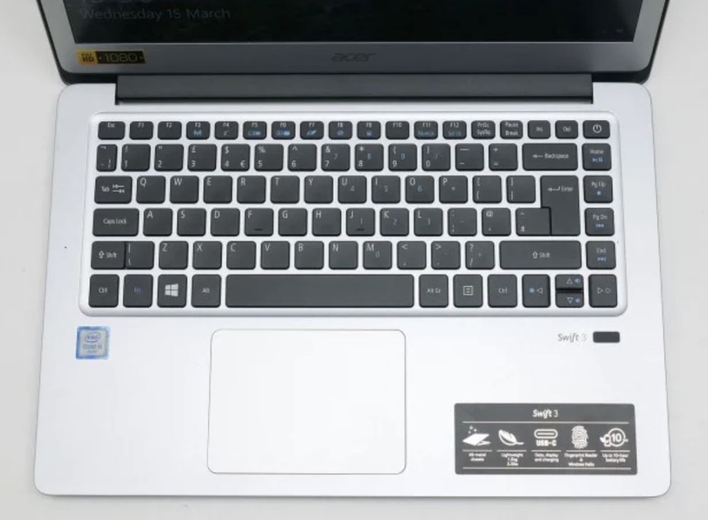 Acer Swift 3 i3-7100U/8GB/256/Win10 MX150 FHD Podświetlana Klawiatura