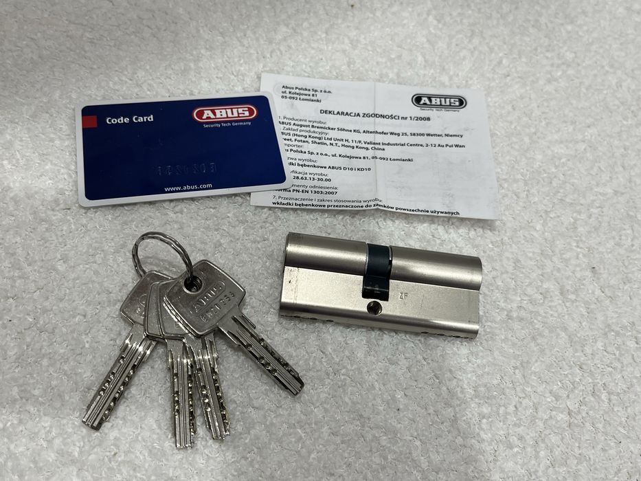 Wkładka do drzwi Abus 35x40 + karta