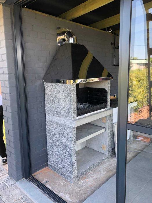 Круглий витяжний зонт. Купольний зонт. Для тандира, мангалу, барбекю.