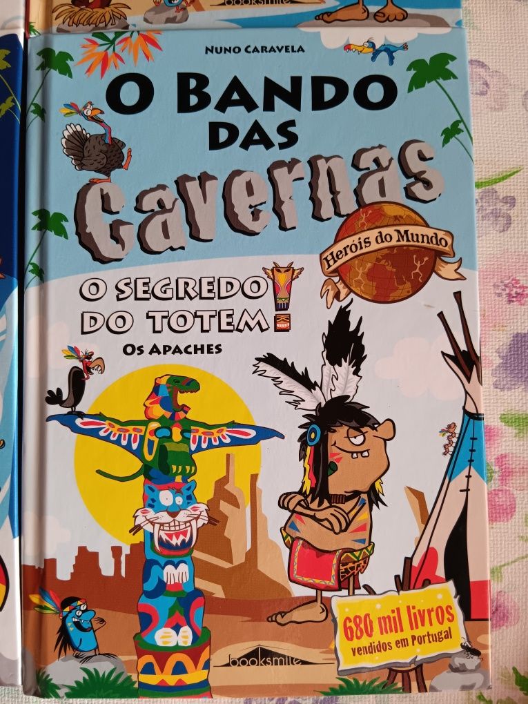 Coleção 6 livros capa dura - Bando das Cavernas