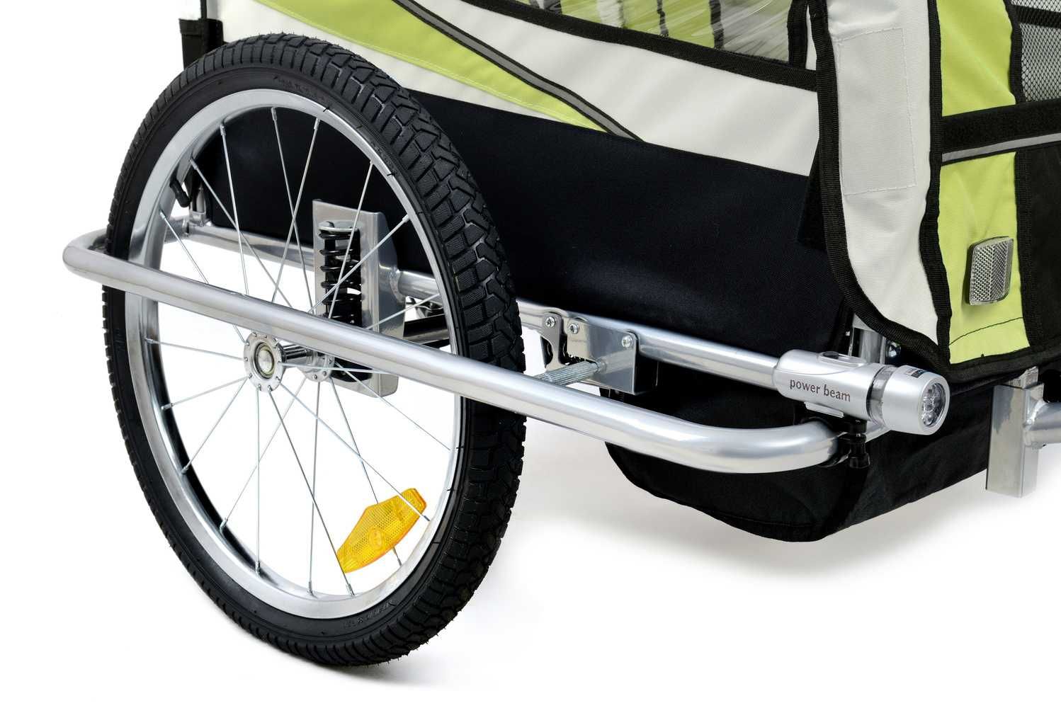 Przyczepka Rowerowa dla Dzieci 2-osobowa do Roweru + LAMPKI GRATIS