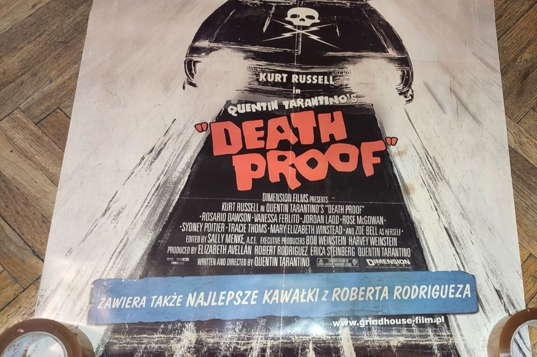 Death proof grind house Tarantino Plakat filmowy kinowy oryginalnym