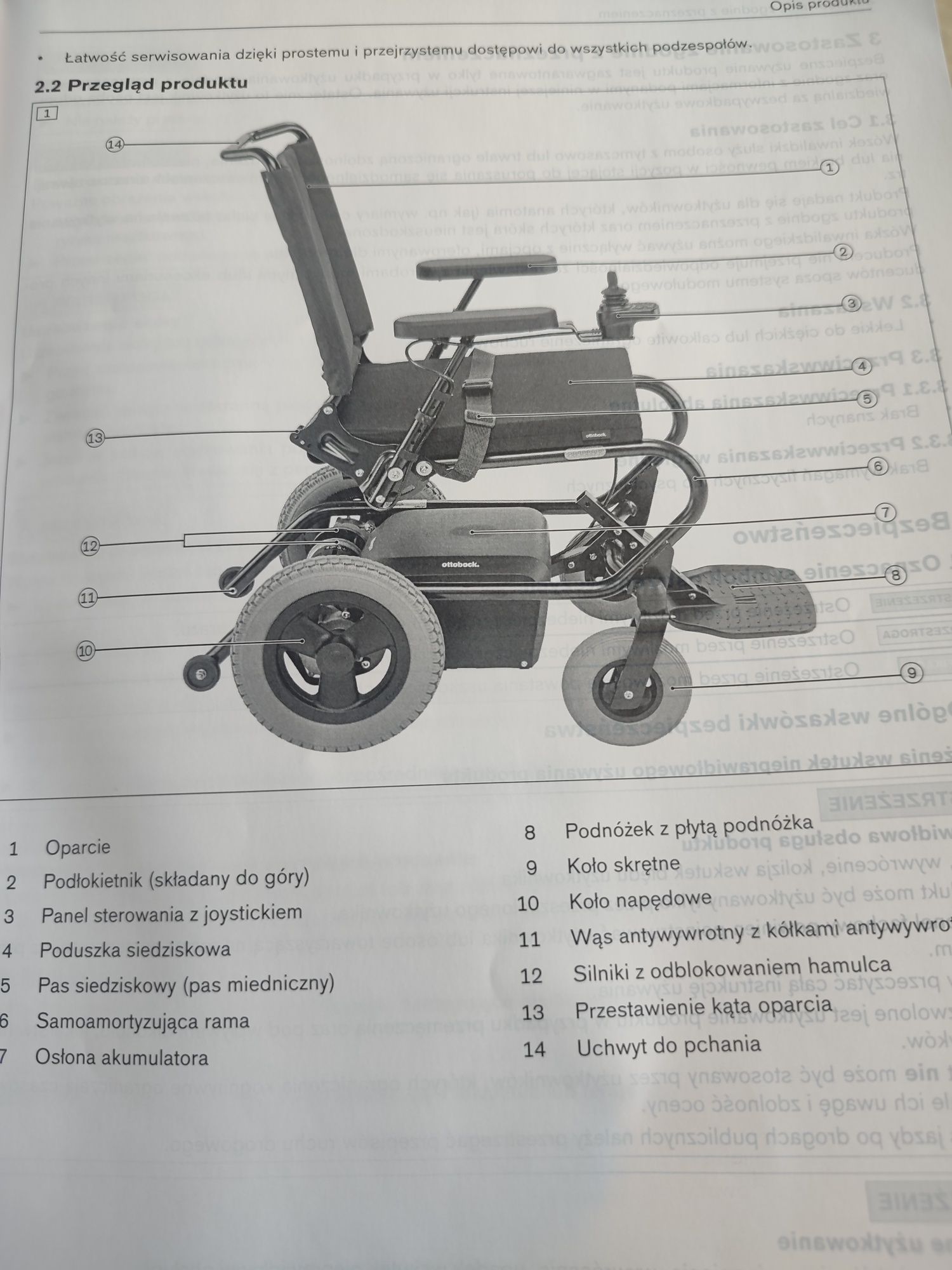 Wózek inwalidzki elektryczny Ottobock